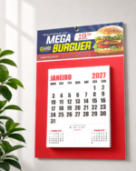 Calendário de Parede com Folhas Destacáveis
