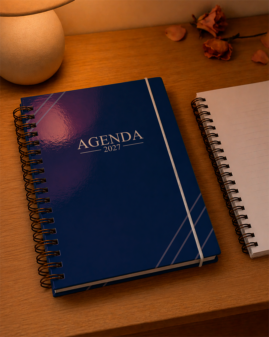 Capa Clássica 05 - Agenda 2027 comercial Agenda Clássica Comercial 2027 personalizada - Imagem 1